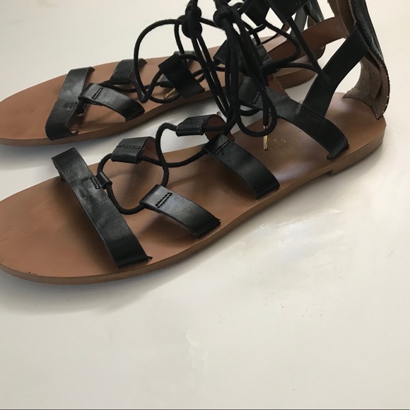 H&M Black Gladiator Sandals Size 8 (39) - Picture 3 of 7